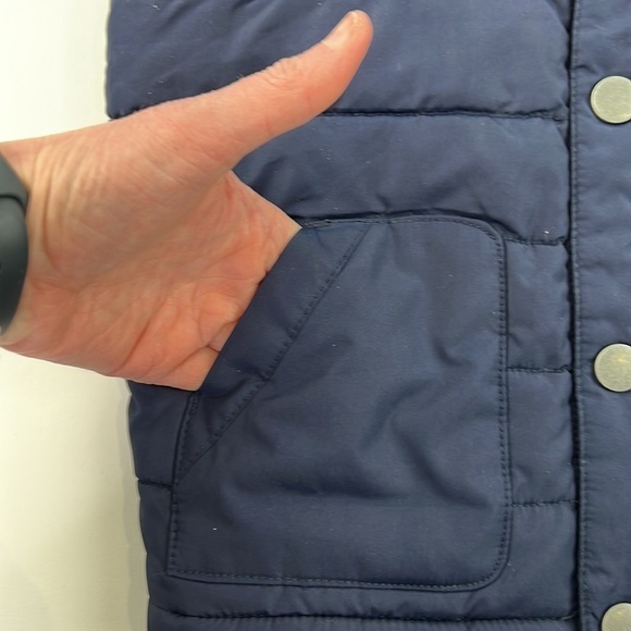Kids Gymboree navy blue snap closure vest - Picture 3 of 5